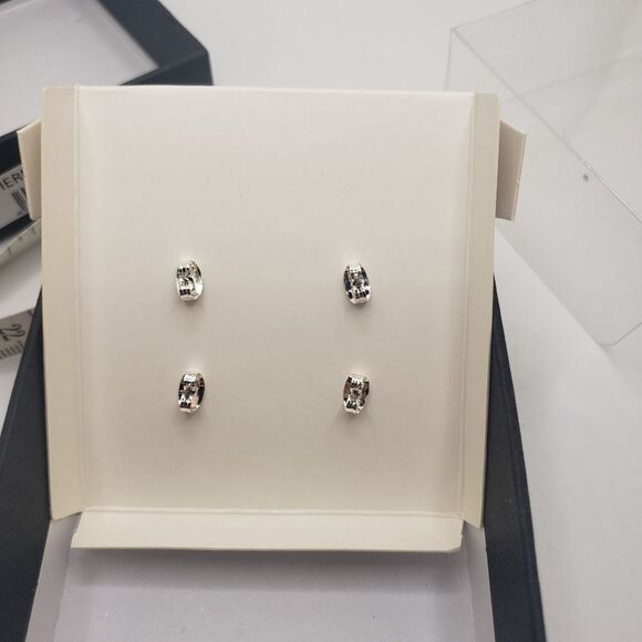 Peermont gold hoop Earrings and crystal studs - Picture 7 of 9